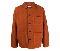 Field wool-blend fleece shirt jacket