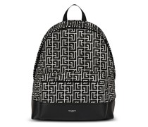 all-over logo-pattern backpack