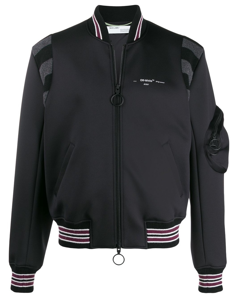 off white temperature college jacke off white temperature college jacke