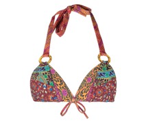 Neckholder-Bikinioberteil mit Print