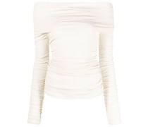 Schulterfreie Bluse mit Puffärmeln