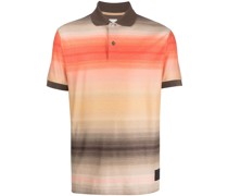 Poloshirt mit Streifen-Print