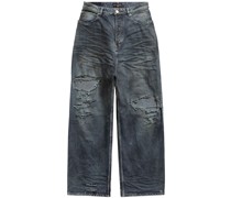 Weite Jeans im Distressed-Look