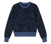 animal-print knitted Pullover