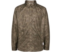 camouflage-print ripstop shirt jacket