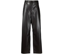 High-Waist-Hose mit weitem Bein