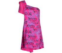 One-Shoulder-Kleid mit Logo
