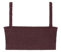 Cropped-Top aus Faux-Leder
