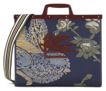 Handtasche mit Jacquardmuster