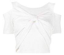 Geripptes Cropped-Oberteil