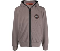 Kapuzenjacke mit Logo-Patch
