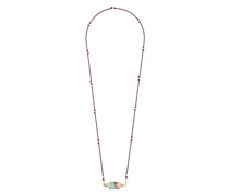 14kt Rainbow Waterfall Gelbgoldhalskette