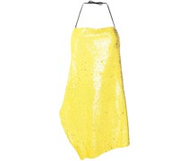 Neckholder-Top mit Pailletten