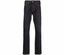 Karottenjeans mit Logo-Print