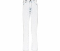 Slim-Fit-Jeans mit diagonalen Streifen