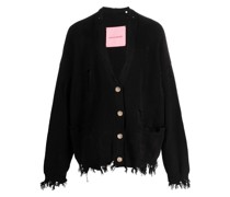 Cardigan im Distressed-Look