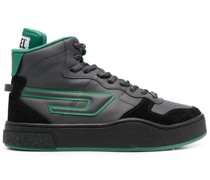 High-Top-Sneakers mit Logo-Patch