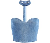 Rory Cropped-Top aus Denim