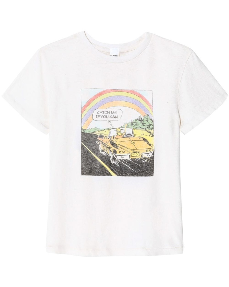 RE/DONE Damen Catch Me T-Shirt