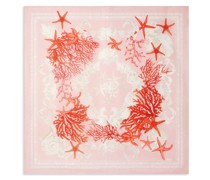stars-print silk scarf