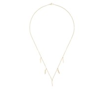 18kt Gelbgoldhalskette mit Diamanten - Metallic: