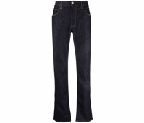 Halbhohe Straight-Leg-Jeans