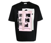 T-Shirt mit überlagertem Print