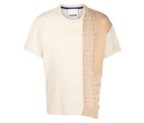 T-Shirt mit gestricktem Einsatz