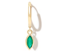 14kt Gelbgold-Hängeohrringe mit Achat