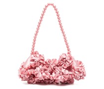 Magnolia Schultertasche mit Applikationen