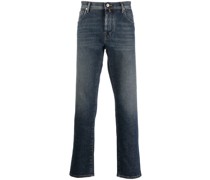 Ausgeblichene Straight-Leg-Jeans