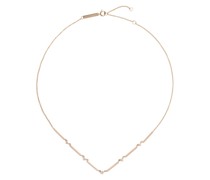 14kt Gelbgoldhalskette mit Diamanten