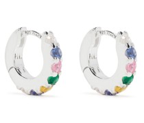18kt Eternity Weißgoldcreolen