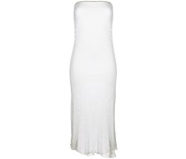 strapless knitted dress