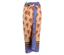 Langer Sarong mit grafischem Print