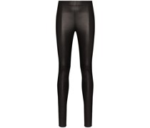 Lederleggings mit hohem Bund
