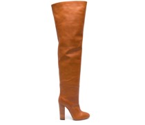 Overknee-Stiefel aus Leder 110mm