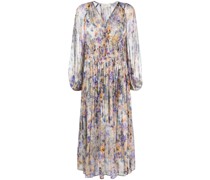 Midikleid mit Blumen-Print