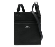 A.P.C. Schultertasche mit Logo-Print