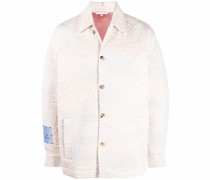 Strukturierte Jacke mit Knopfleiste