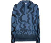 Hoodie mit Wellen-Print