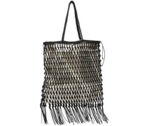 knot-construction tote bag