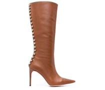 Kniehohe Stiefel mit Nieten