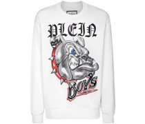 Sweatshirt mit Bulldog-Print