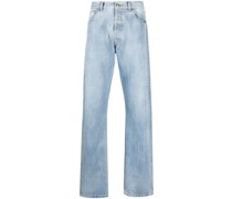 Straight-Leg-Jeans mit Logo-Patch