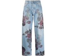 Hose mit Blumenmuster