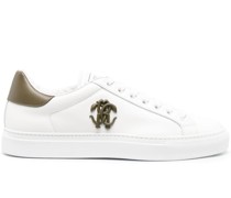 Roberto cavalli clearance white sneakers