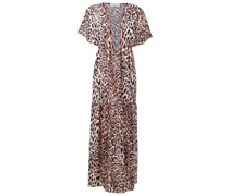 Strandkleid mit Leoparden-Print