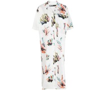 Midikleid mit abstraktem Print
