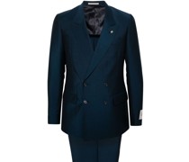 double-breasted virgin wool-blend suit
